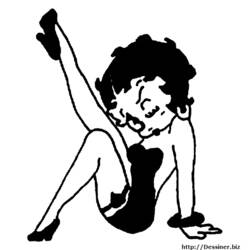 Página para colorir: Betty Boop (desenhos animados) #26001 - Páginas para Colorir Imprimíveis Gratuitamente