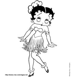 Página para colorir: Betty Boop (desenhos animados) #26006 - Páginas para Colorir Imprimíveis Gratuitamente