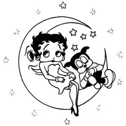 Página para colorir: Betty Boop (desenhos animados) #26023 - Páginas para Colorir Imprimíveis Gratuitamente