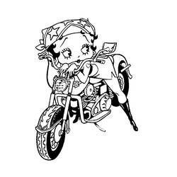 Página para colorir: Betty Boop (desenhos animados) #26031 - Páginas para Colorir Imprimíveis Gratuitamente