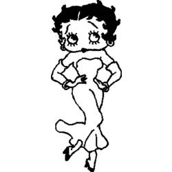 Página para colorir: Betty Boop (desenhos animados) #26061 - Páginas para Colorir Imprimíveis Gratuitamente