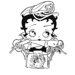 Página para colorir: Betty Boop (desenhos animados) #26079 - Páginas para Colorir Imprimíveis Gratuitamente