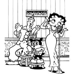 Página para colorir: Betty Boop (desenhos animados) #26088 - Páginas para Colorir Imprimíveis Gratuitamente