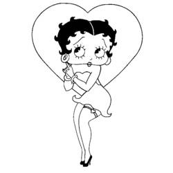 Página para colorir: Betty Boop (desenhos animados) #26094 - Páginas para Colorir Imprimíveis Gratuitamente