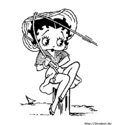 Página para colorir: Betty Boop (desenhos animados) #26100 - Páginas para Colorir Imprimíveis Gratuitamente