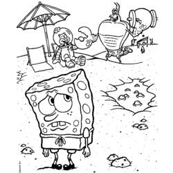 Página para colorir: bob esponja (desenhos animados) #33472 - Páginas para Colorir Imprimíveis Gratuitamente