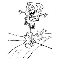 Página para colorir: bob esponja (desenhos animados) #33488 - Páginas para Colorir Imprimíveis Gratuitamente