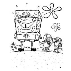 Página para colorir: bob esponja (desenhos animados) #33494 - Páginas para Colorir Imprimíveis Gratuitamente