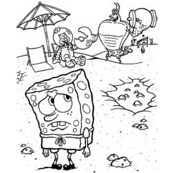 Página para colorir: bob esponja (desenhos animados) #33495 - Páginas para Colorir Imprimíveis Gratuitamente