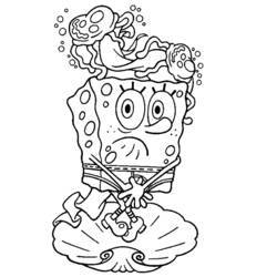 Página para colorir: bob esponja (desenhos animados) #33505 - Páginas para Colorir Imprimíveis Gratuitamente