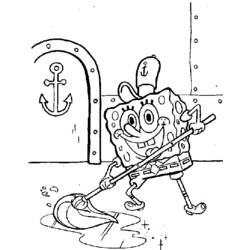 Página para colorir: bob esponja (desenhos animados) #33609 - Páginas para Colorir Imprimíveis Gratuitamente