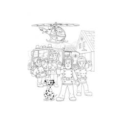 Página para colorir: Bombeiro Sam (desenhos animados) #39864 - Páginas para Colorir Imprimíveis Gratuitamente