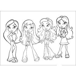 Página para colorir: Bratz (desenhos animados) #32399 - Páginas para Colorir Imprimíveis Gratuitamente