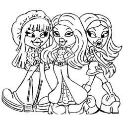 Página para colorir: Bratz (desenhos animados) #32430 - Páginas para Colorir Imprimíveis Gratuitamente