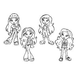 Página para colorir: Bratz (desenhos animados) #32648 - Páginas para Colorir Imprimíveis Gratuitamente