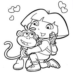 Página para colorir: Dora a Aventureira (desenhos animados) #29713 - Páginas para Colorir Imprimíveis Gratuitamente