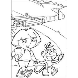 Página para colorir: Dora a Aventureira (desenhos animados) #29715 - Páginas para Colorir Imprimíveis Gratuitamente