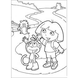 Página para colorir: Dora a Aventureira (desenhos animados) #29725 - Páginas para Colorir Imprimíveis Gratuitamente