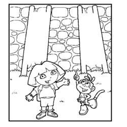 Página para colorir: Dora a Aventureira (desenhos animados) #29727 - Páginas para Colorir Imprimíveis Gratuitamente