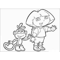 Página para colorir: Dora a Aventureira (desenhos animados) #29733 - Páginas para Colorir Imprimíveis Gratuitamente