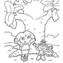 Página para colorir: Dora a Aventureira (desenhos animados) #29754 - Páginas para Colorir Imprimíveis Gratuitamente