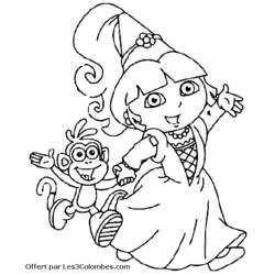 Página para colorir: Dora a Aventureira (desenhos animados) #29755 - Páginas para Colorir Imprimíveis Gratuitamente