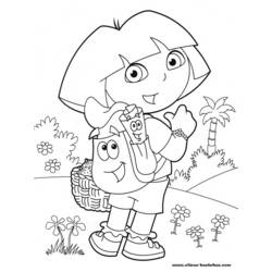 Página para colorir: Dora a Aventureira (desenhos animados) #29760 - Páginas para Colorir Imprimíveis Gratuitamente