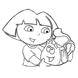 Página para colorir: Dora a Aventureira (desenhos animados) #29786 - Páginas para Colorir Imprimíveis Gratuitamente