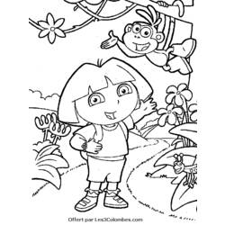 Página para colorir: Dora a Aventureira (desenhos animados) #29806 - Páginas para Colorir Imprimíveis Gratuitamente
