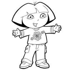 Página para colorir: Dora a Aventureira (desenhos animados) #29830 - Páginas para Colorir Imprimíveis Gratuitamente