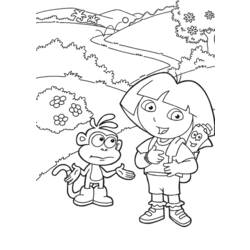 Página para colorir: Dora a Aventureira (desenhos animados) #29859 - Páginas para Colorir Imprimíveis Gratuitamente