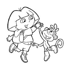 Página para colorir: Dora a Aventureira (desenhos animados) #29862 - Páginas para Colorir Imprimíveis Gratuitamente