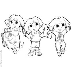 Página para colorir: Dora a Aventureira (desenhos animados) #29882 - Páginas para Colorir Imprimíveis Gratuitamente