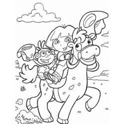 Página para colorir: Dora a Aventureira (desenhos animados) #29905 - Páginas para Colorir Imprimíveis Gratuitamente