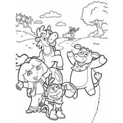 Página para colorir: Dora a Aventureira (desenhos animados) #29907 - Páginas para Colorir Imprimíveis Gratuitamente