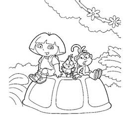 Página para colorir: Dora a Aventureira (desenhos animados) #29914 - Páginas para Colorir Imprimíveis Gratuitamente