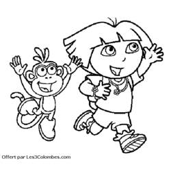 Página para colorir: Dora a Aventureira (desenhos animados) #29920 - Páginas para Colorir Imprimíveis Gratuitamente