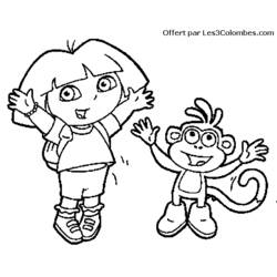 Página para colorir: Dora a Aventureira (desenhos animados) #29924 - Páginas para Colorir Imprimíveis Gratuitamente