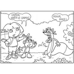 Página para colorir: Dora a Aventureira (desenhos animados) #29936 - Páginas para Colorir Imprimíveis Gratuitamente