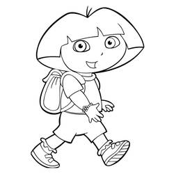 Página para colorir: Dora a Aventureira (desenhos animados) #29939 - Páginas para Colorir Imprimíveis Gratuitamente