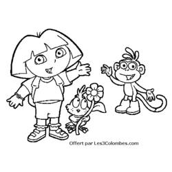 Página para colorir: Dora a Aventureira (desenhos animados) #29949 - Páginas para Colorir Imprimíveis Gratuitamente