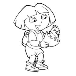 Página para colorir: Dora a Aventureira (desenhos animados) #29983 - Páginas para Colorir Imprimíveis Gratuitamente