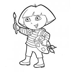 Página para colorir: Dora a Aventureira (desenhos animados) #29989 - Páginas para Colorir Imprimíveis Gratuitamente