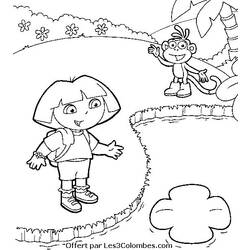 Página para colorir: Dora a Aventureira (desenhos animados) #30013 - Páginas para Colorir Imprimíveis Gratuitamente