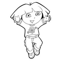 Página para colorir: Dora a Aventureira (desenhos animados) #30046 - Páginas para Colorir Imprimíveis Gratuitamente