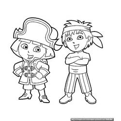 Página para colorir: Dora a Aventureira (desenhos animados) #30053 - Páginas para Colorir Imprimíveis Gratuitamente