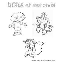 Página para colorir: Dora a Aventureira (desenhos animados) #30059 - Páginas para Colorir Imprimíveis Gratuitamente