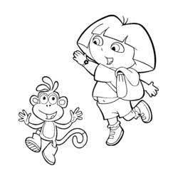 Página para colorir: Dora a Aventureira (desenhos animados) #30061 - Páginas para Colorir Imprimíveis Gratuitamente