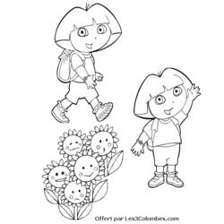 Página para colorir: Dora a Aventureira (desenhos animados) #30062 - Páginas para Colorir Imprimíveis Gratuitamente