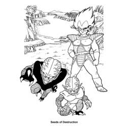 Página para colorir: Dragon Ball Z (desenhos animados) #38521 - Páginas para Colorir Imprimíveis Gratuitamente